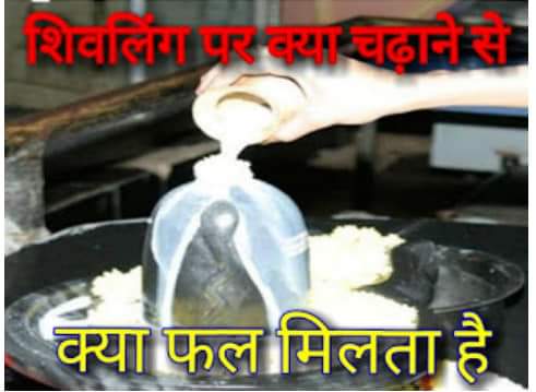 Benefits of offering Almonds and Milk to Shivling